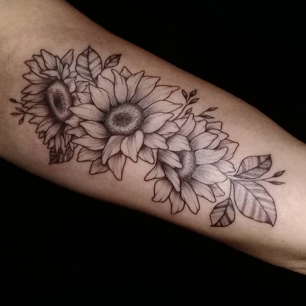 sunflower tattoos for men 0055