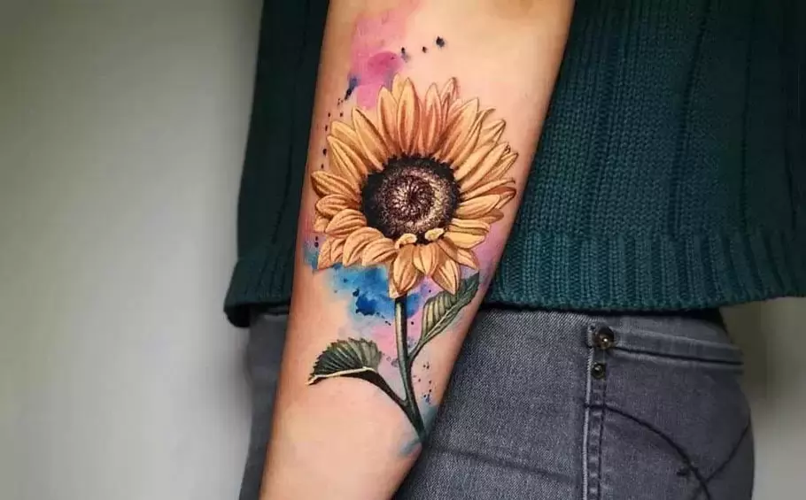 sunflower tattoos for men 0058