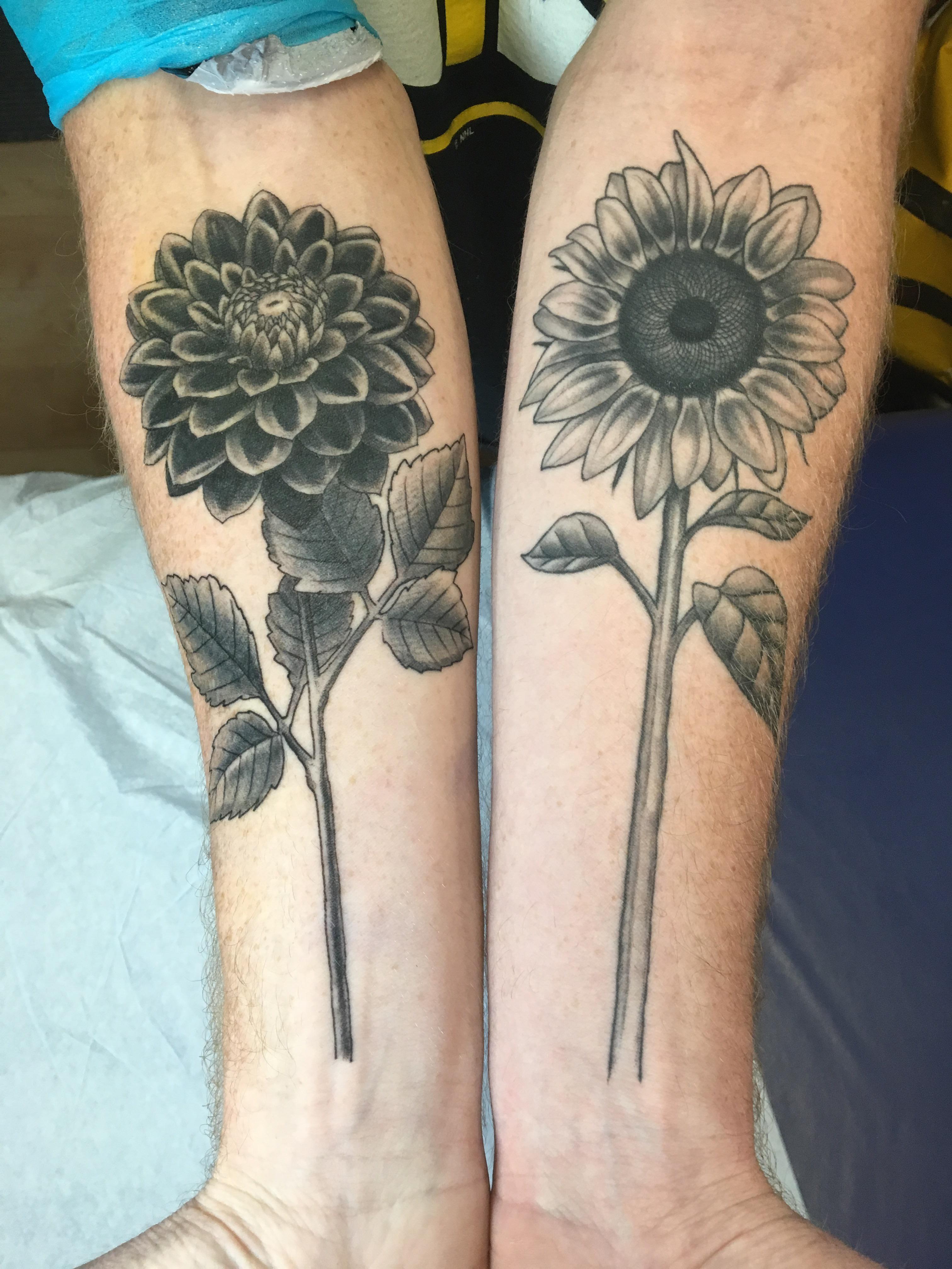 sunflower tattoos for men 0068