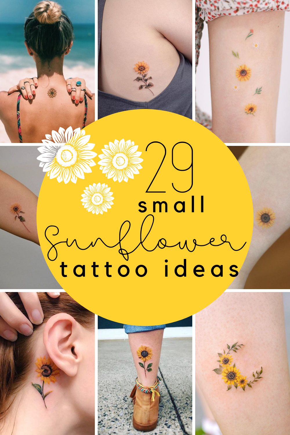 sunflower tattoos for men 0070