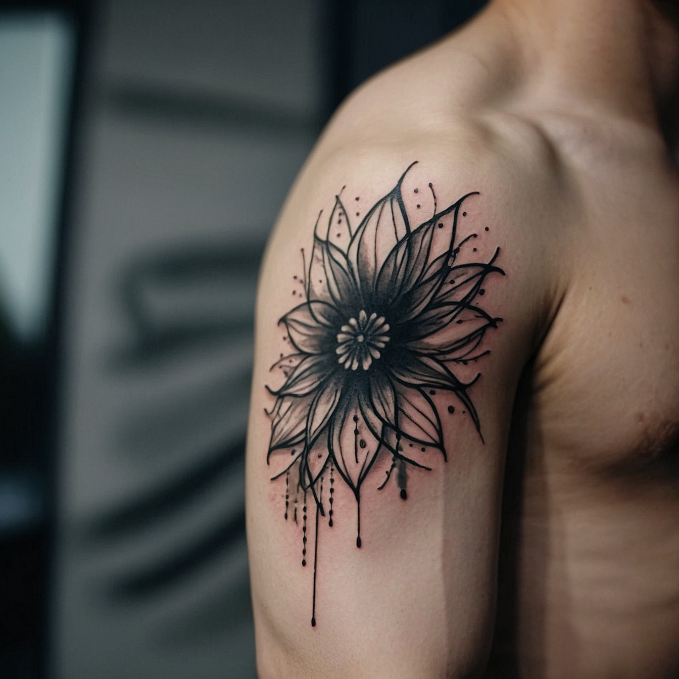 sunflower tattoos for men 0074