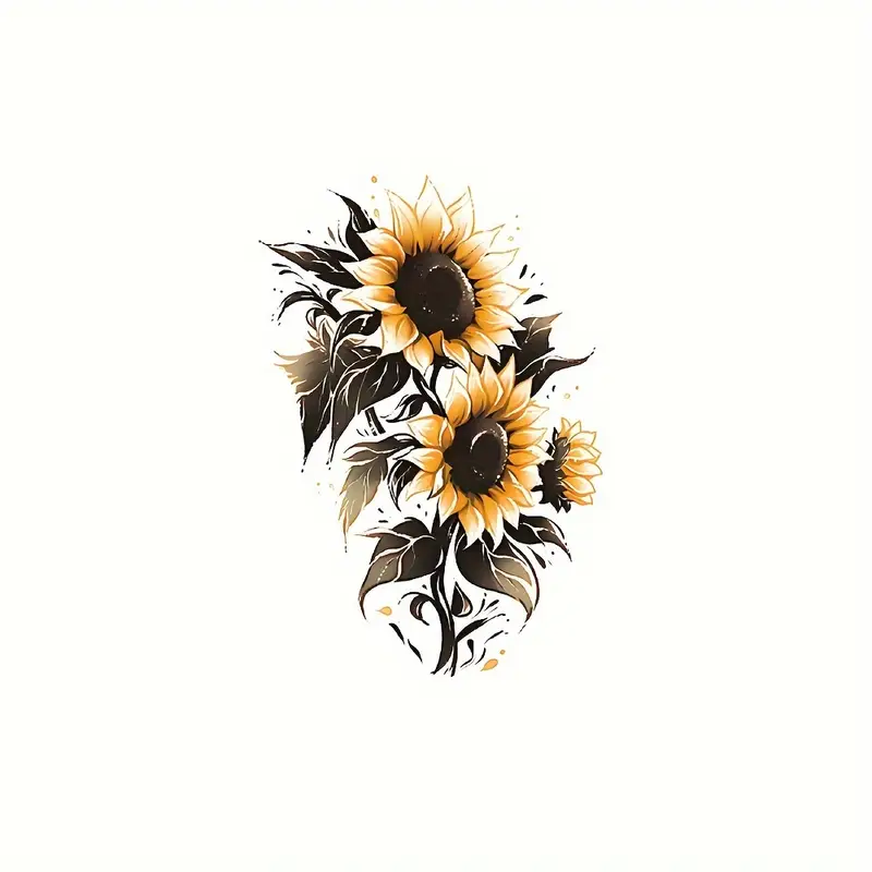 sunflower tattoos for men 0077