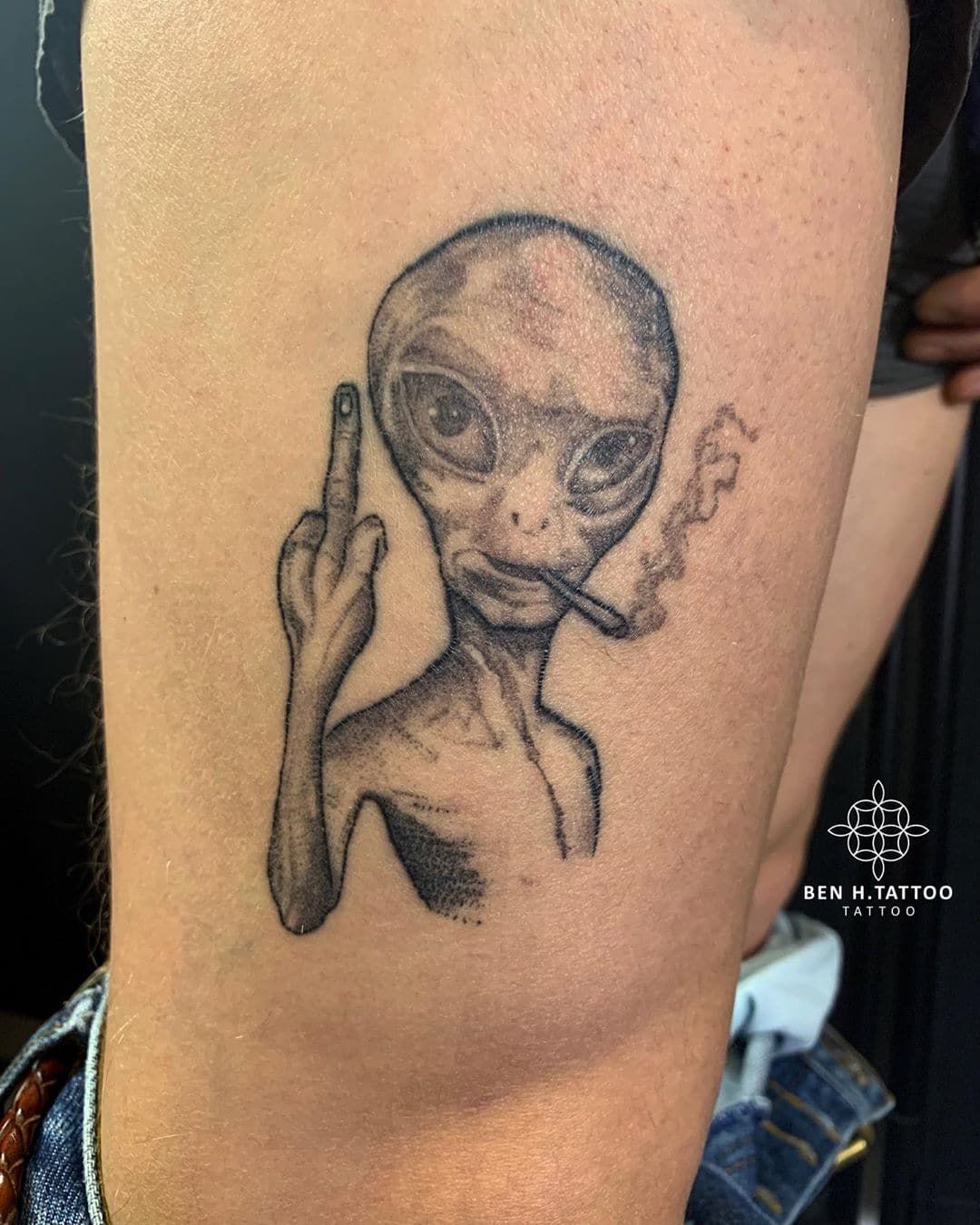 symbolic Alien tattoos for men