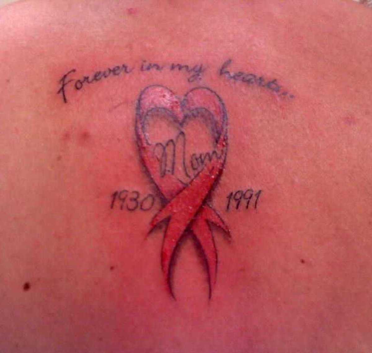 symbolic breast cancer tattoos for men