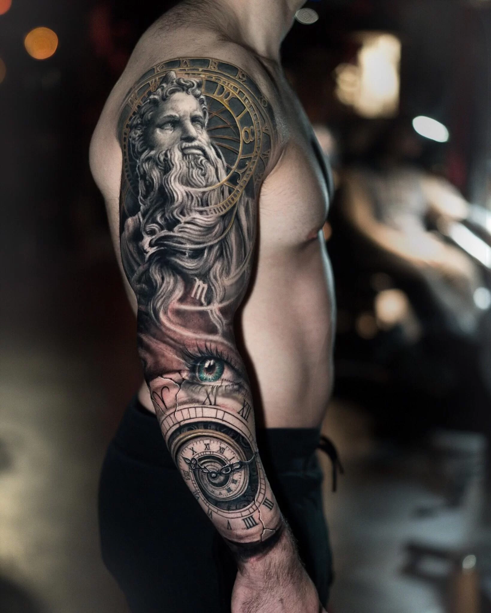 symbolic meanings of greek god tattoos for men