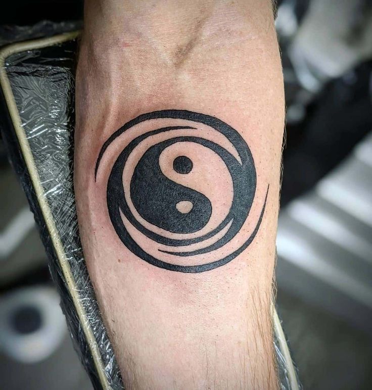 symbolism in Yin Yang tattoos for men