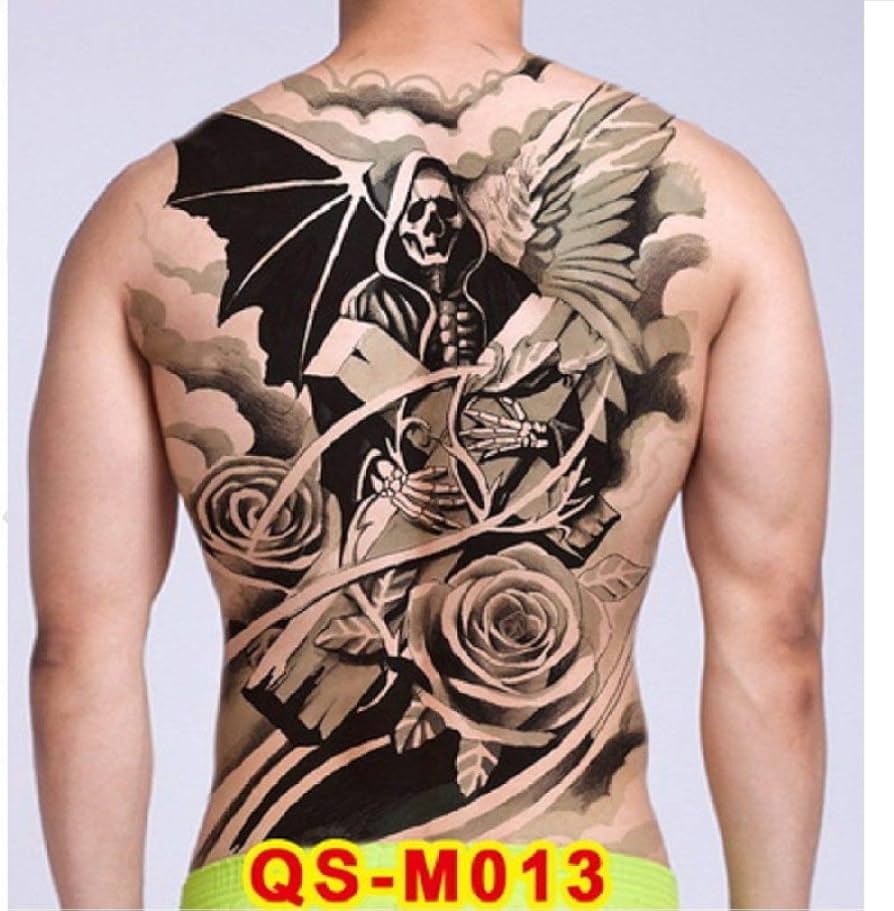 symbolism of demon back tattoos for men