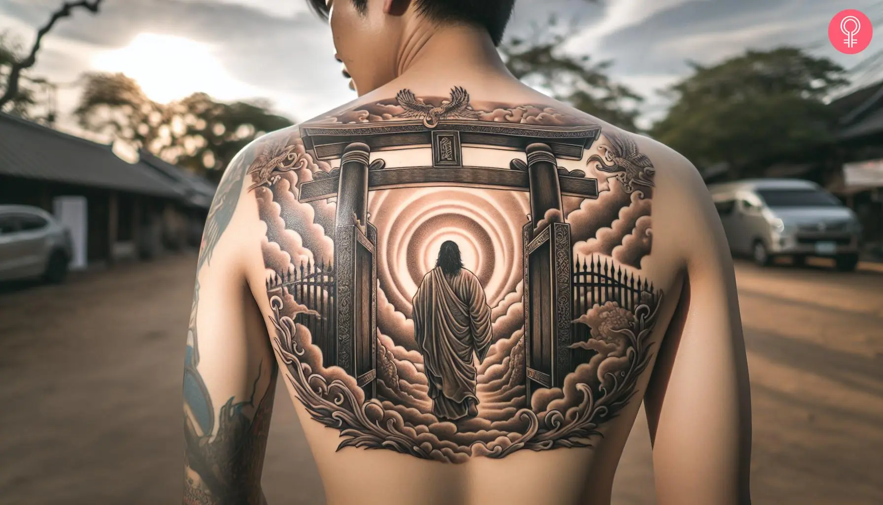 symbolism of heaven tattoos for men