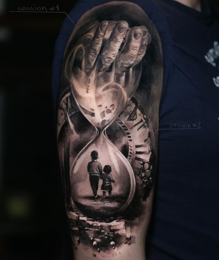 symbolism of hourglass tattoos for men