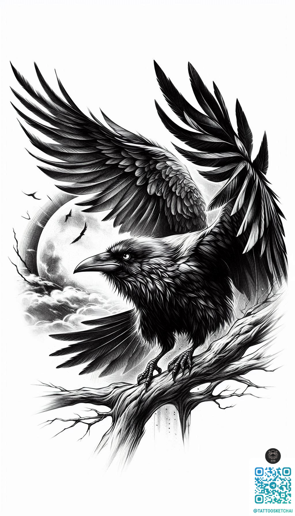 symbolism of raven tattoos for men