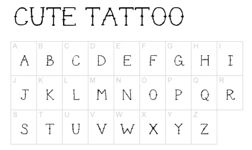 tattoo fonts for men 0032