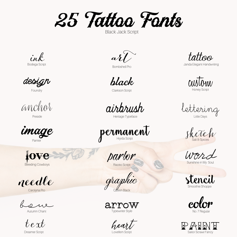 tattoo fonts for men 0034