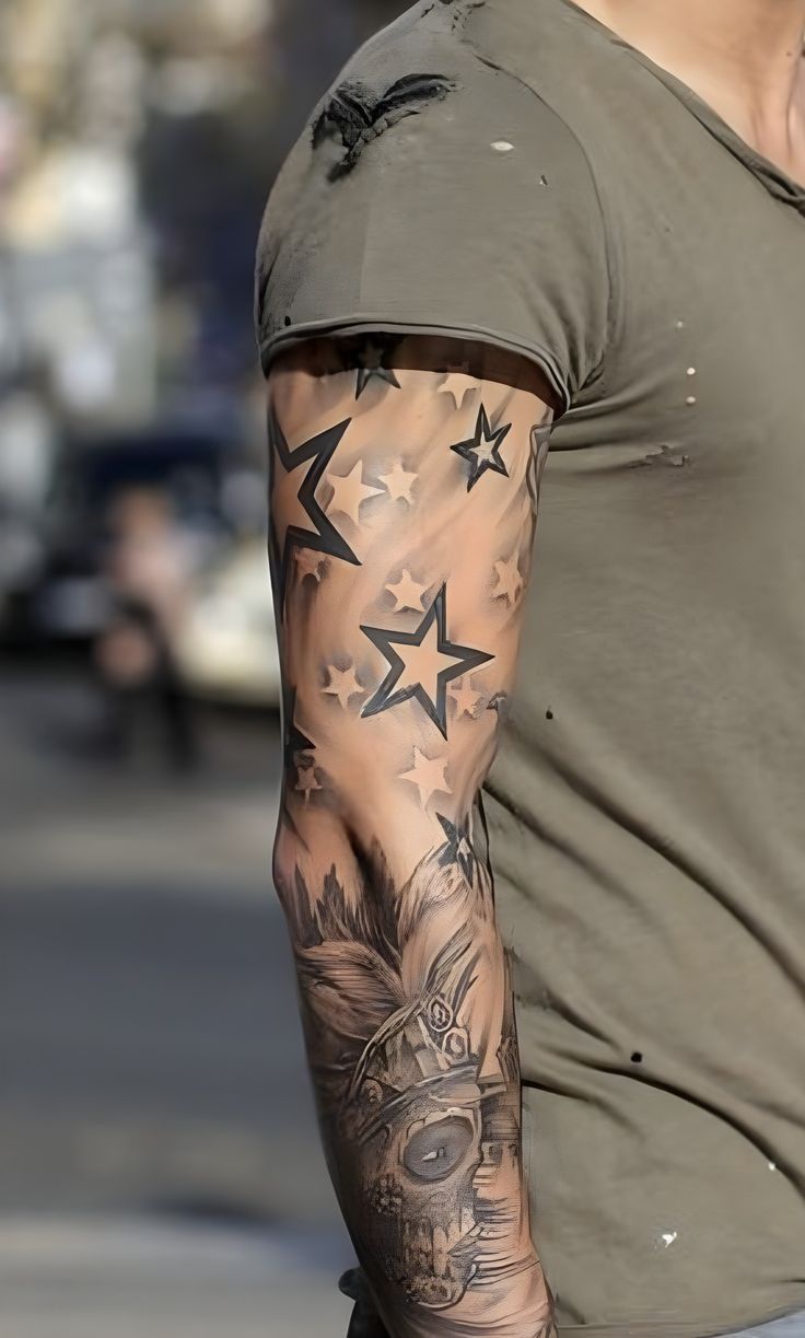 tattoo ideas for men stars