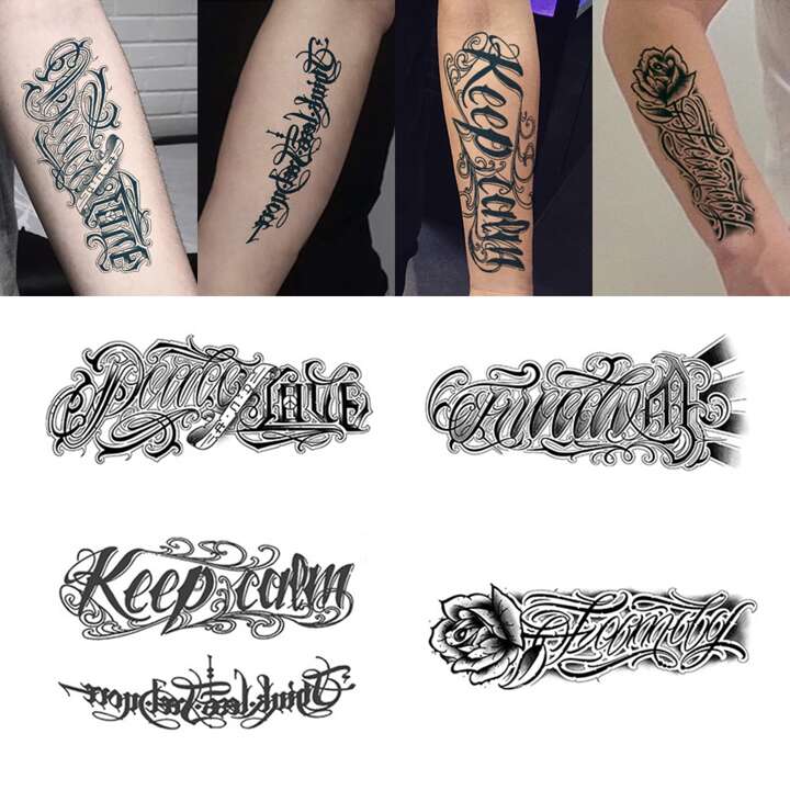 tattoo writing for men