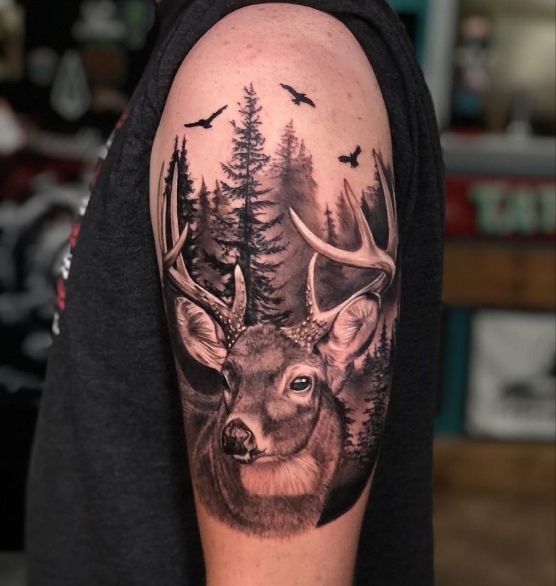 tattoos for men deer