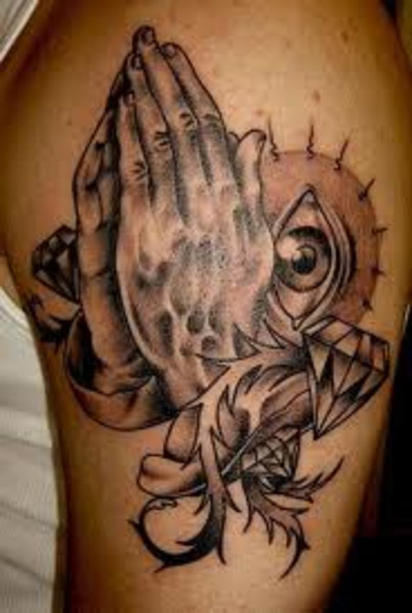 tattoos for men praying hands 0012