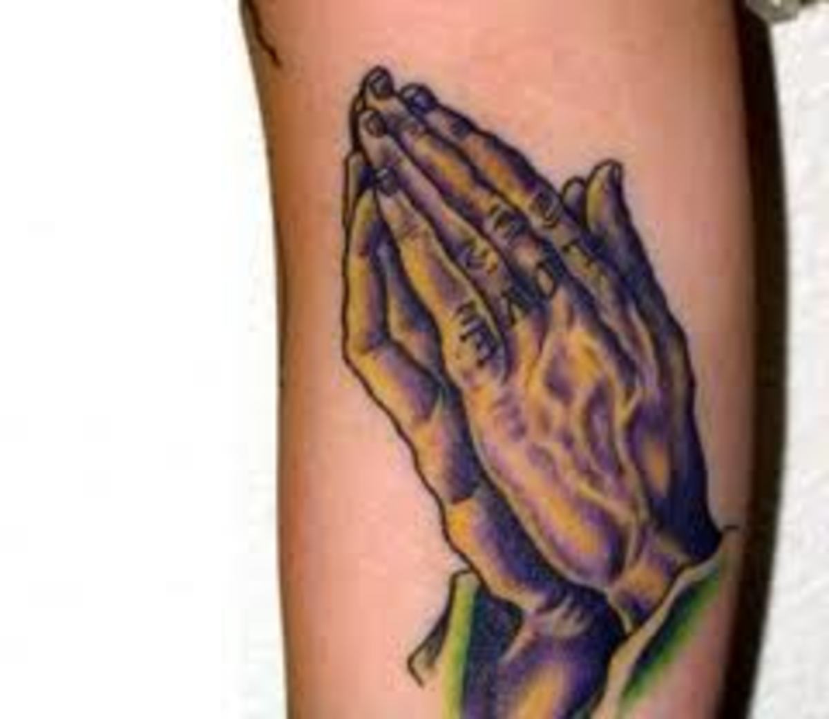 tattoos for men praying hands 0015