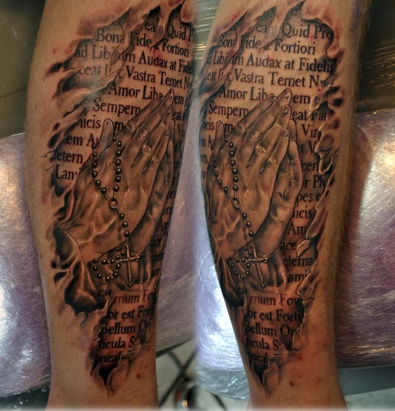 tattoos for men praying hands 0025