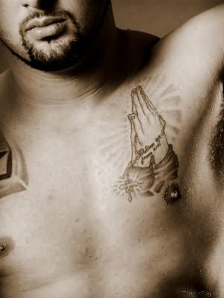 tattoos for men praying hands 0046