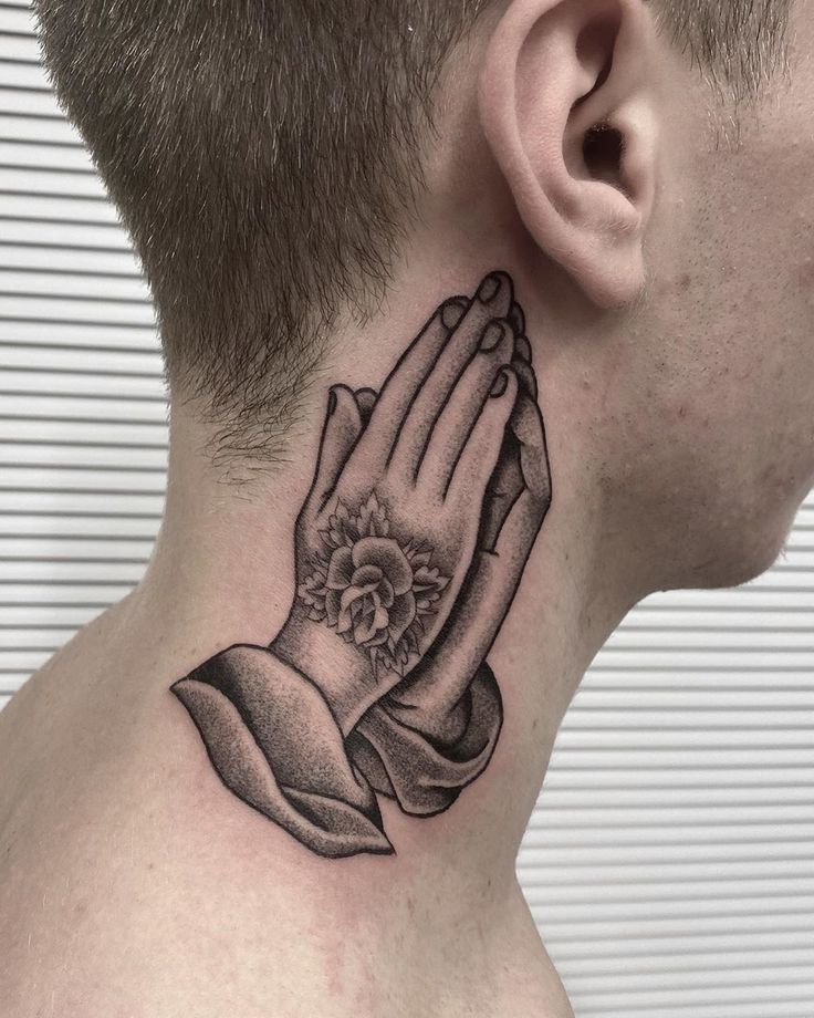 tattoos for men praying hands 0048