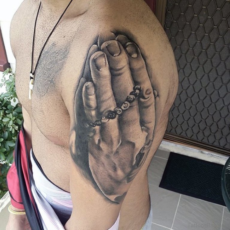 tattoos for men praying hands 0052