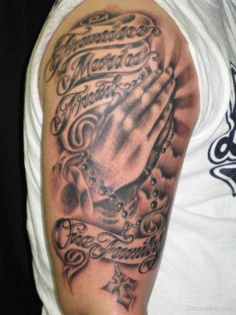 tattoos for men praying hands 0054