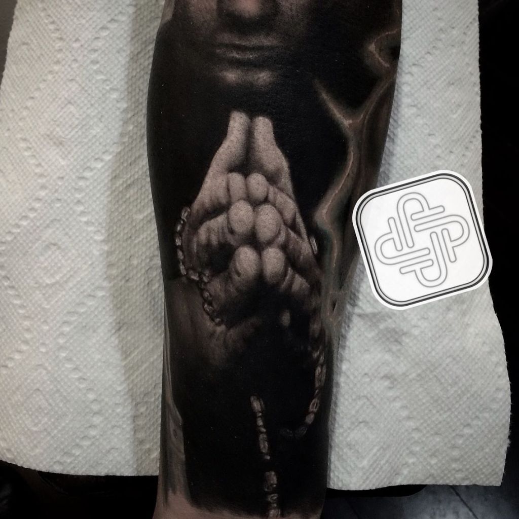 tattoos for men praying hands 0063