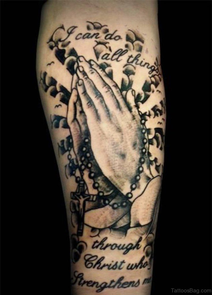 tattoos for men praying hands 0065