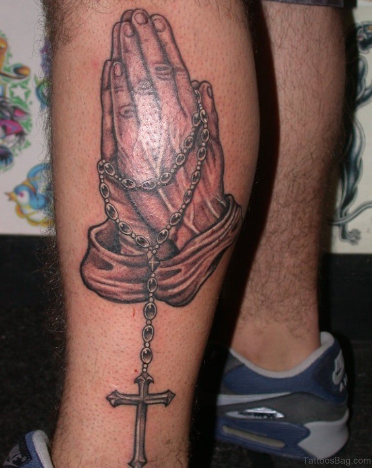 tattoos for men praying hands 0074