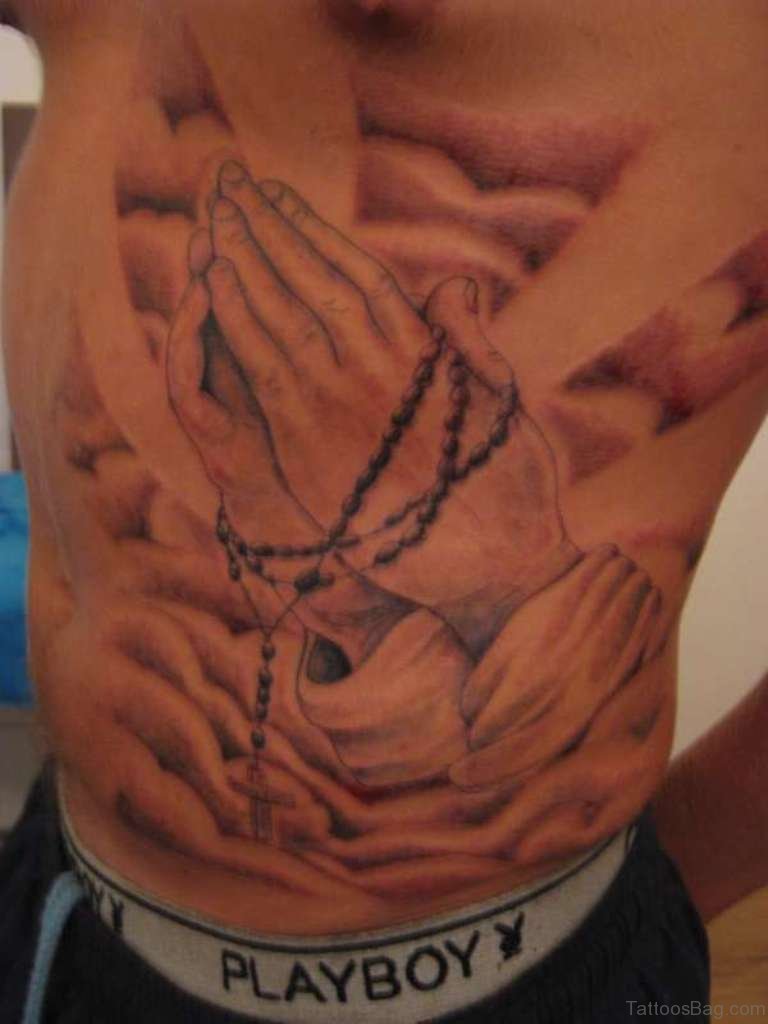 tattoos for men praying hands 0084