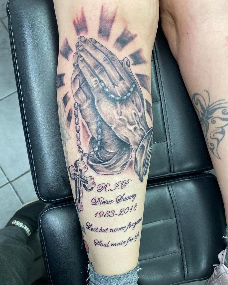 tattoos for men praying hands 0085