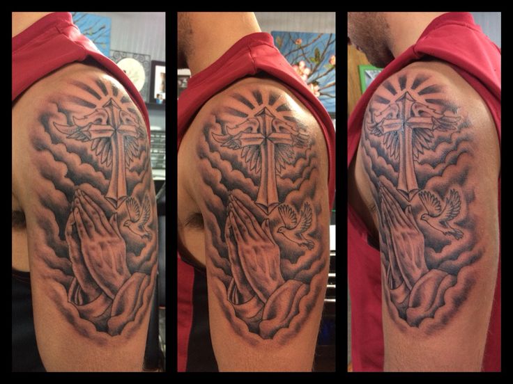 tattoos for men praying hands 0087