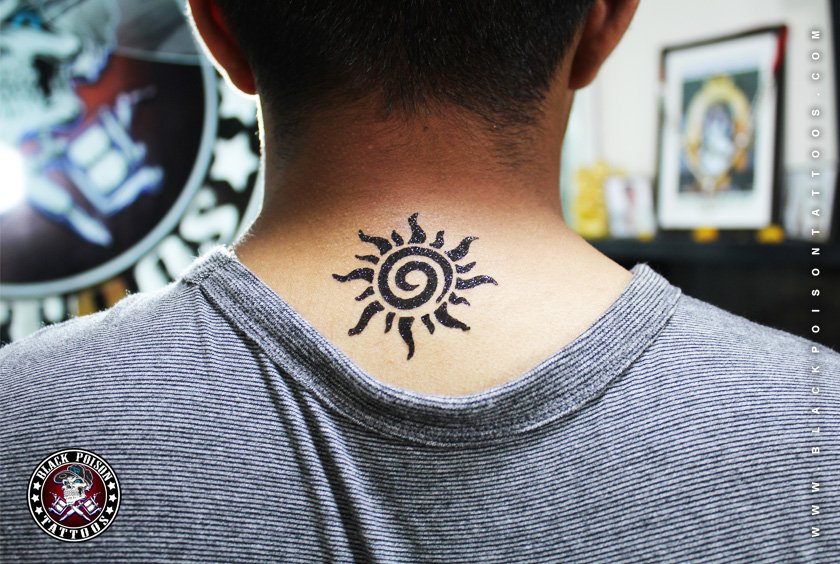 tattoos for men sun