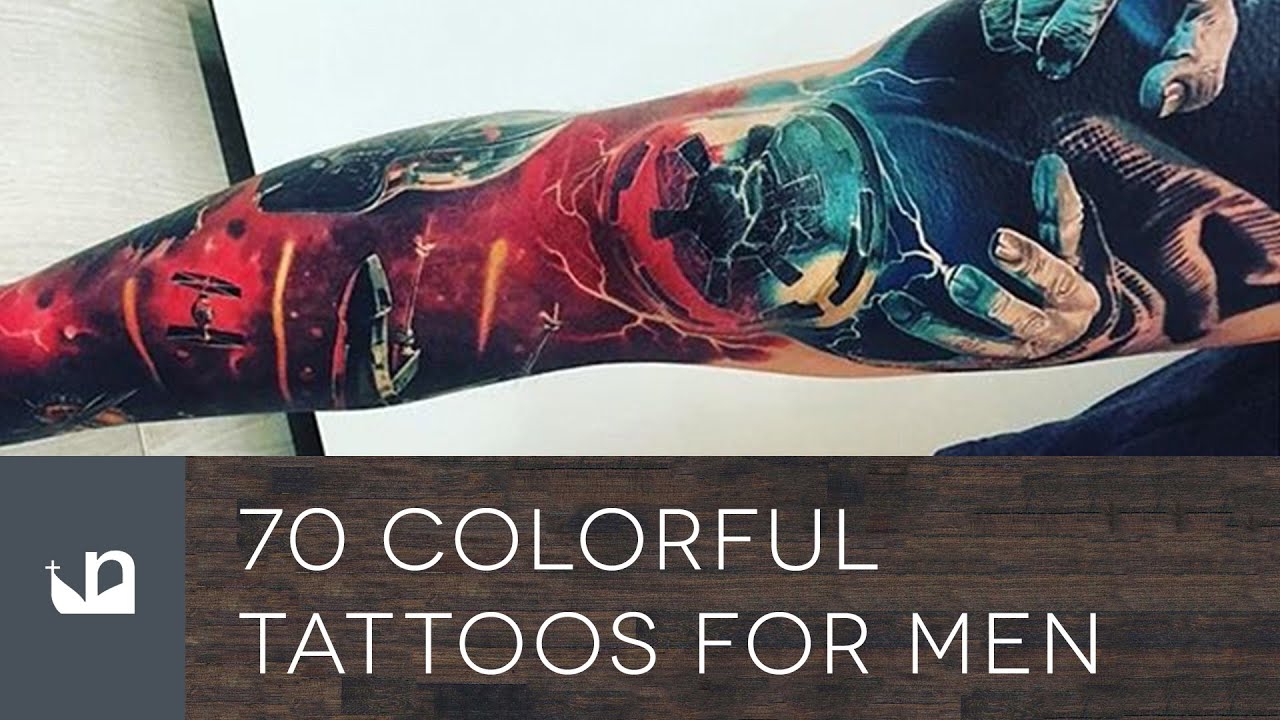 tattoos with color for men