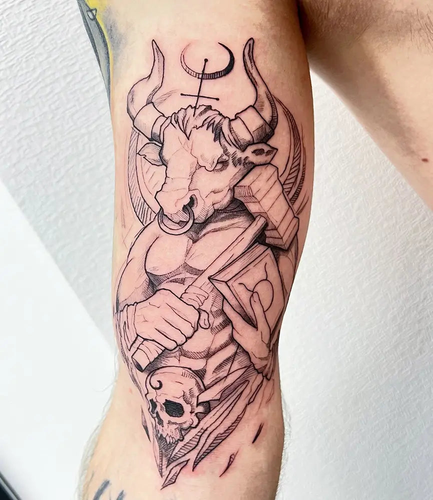 Taurus tattoos for men 0045