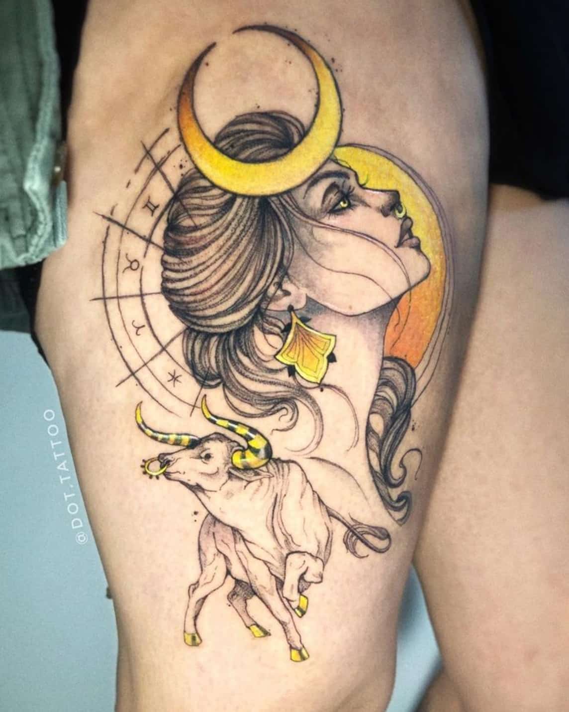 Taurus zodiac tattoos for men