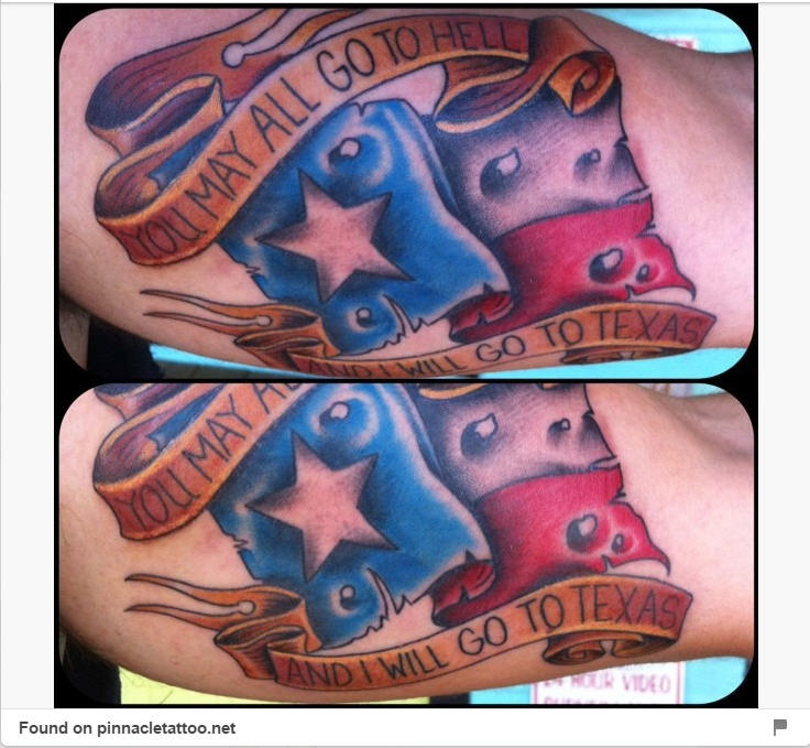 Texas tattoos for men 0013