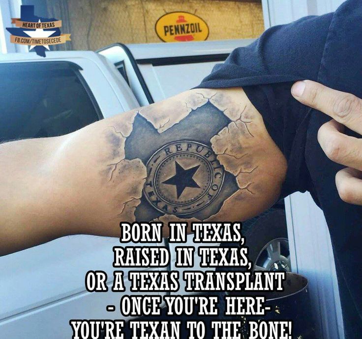 Texas tattoos for men 0070