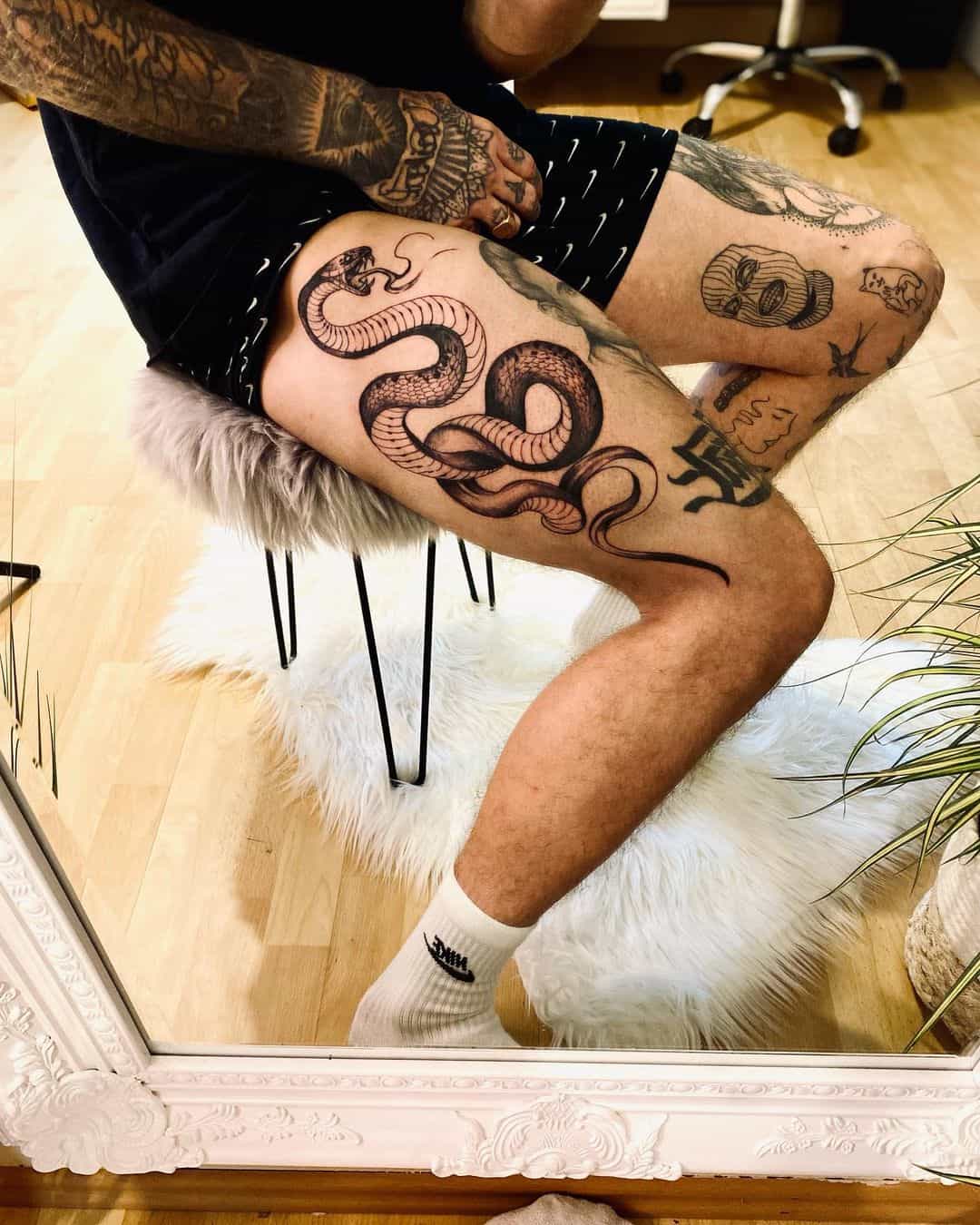 thigh tattoos for men 0012