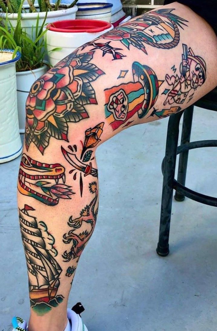 thigh tattoos for men 0083