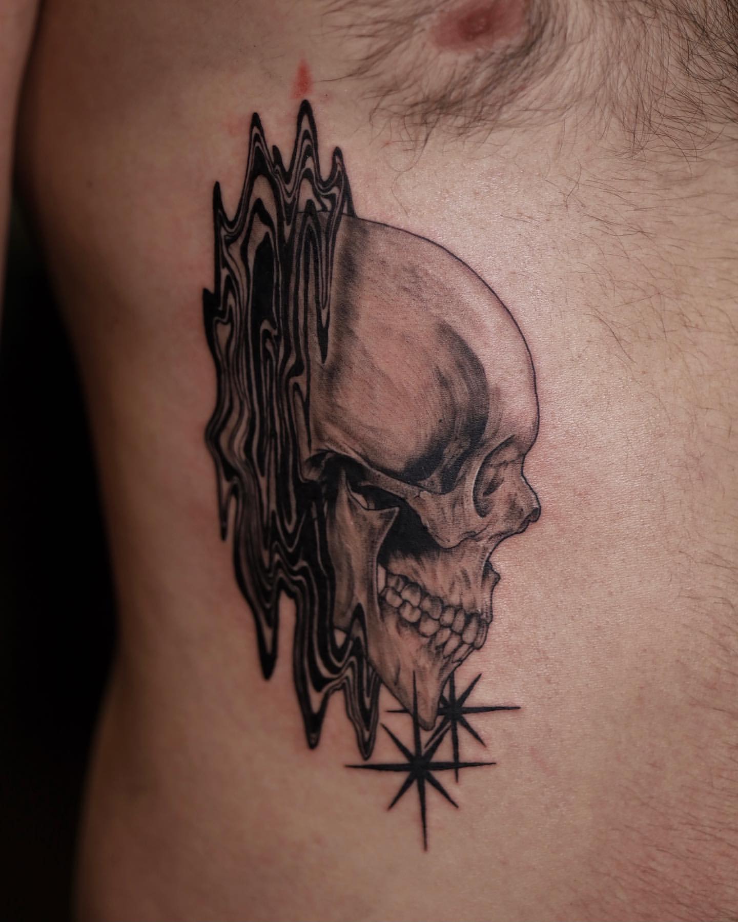 throat skull neck tattoos for men 0038