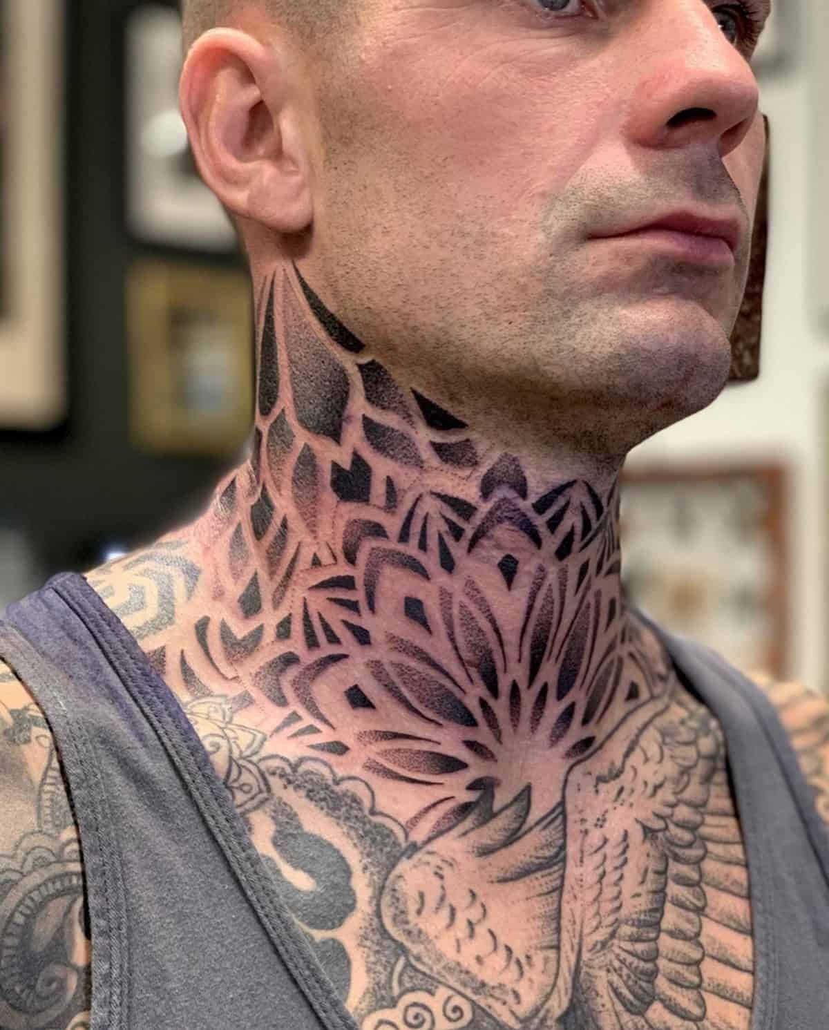 throat tattoos for men 0077