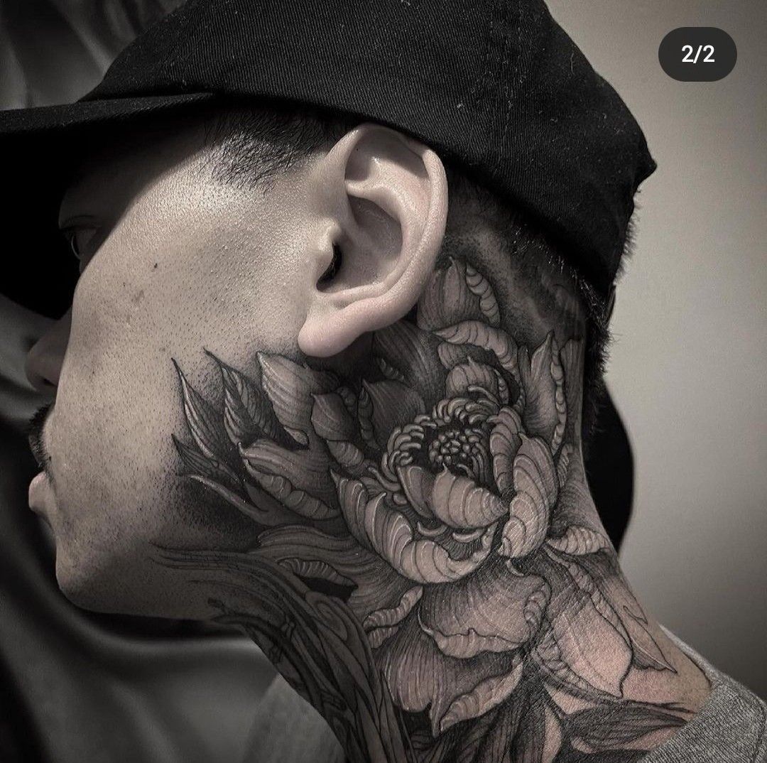 throat tattoos for men 0085