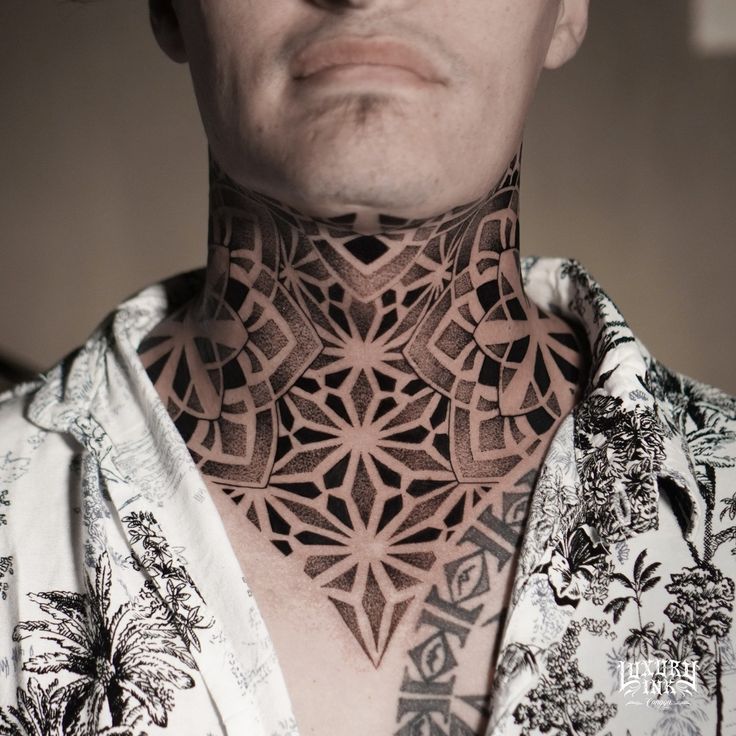 throat tattoos for men 0098