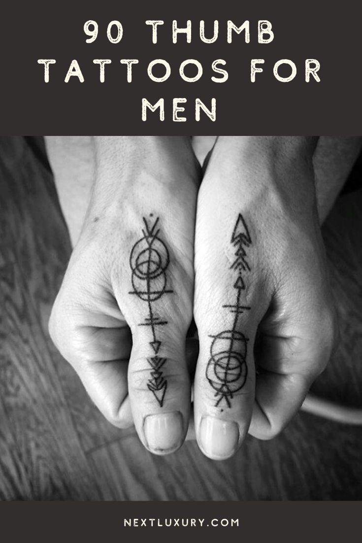 thumb tattoos for men ideas