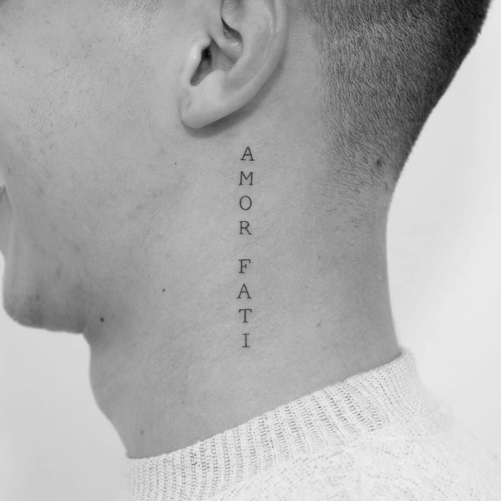 timeless designs of amor fati tattoos for men