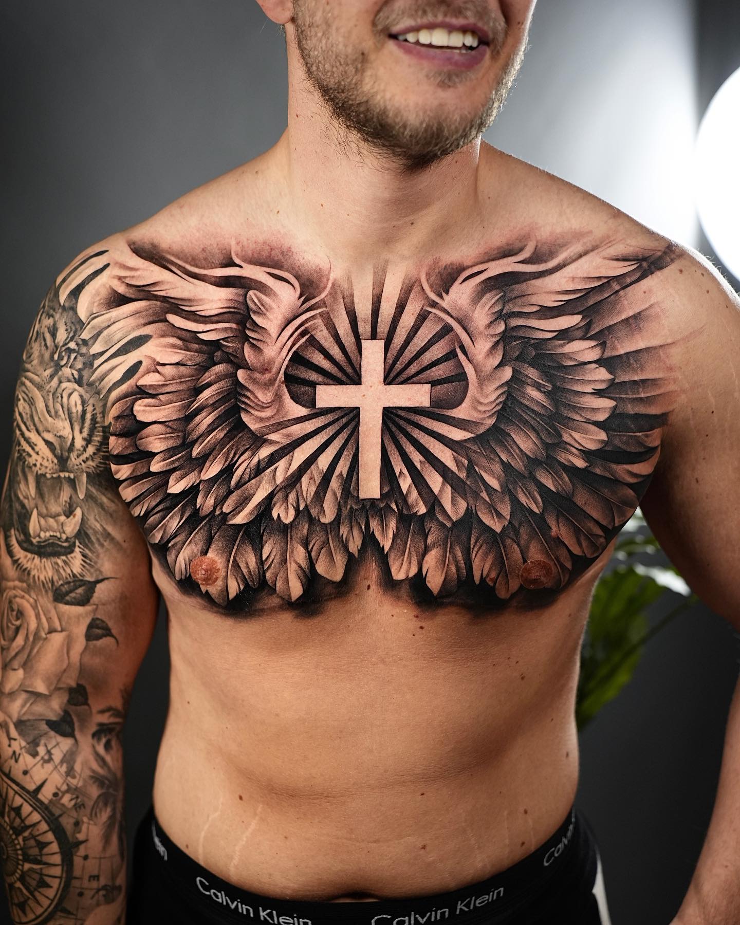 tips for getting an angel chest tattoo for men