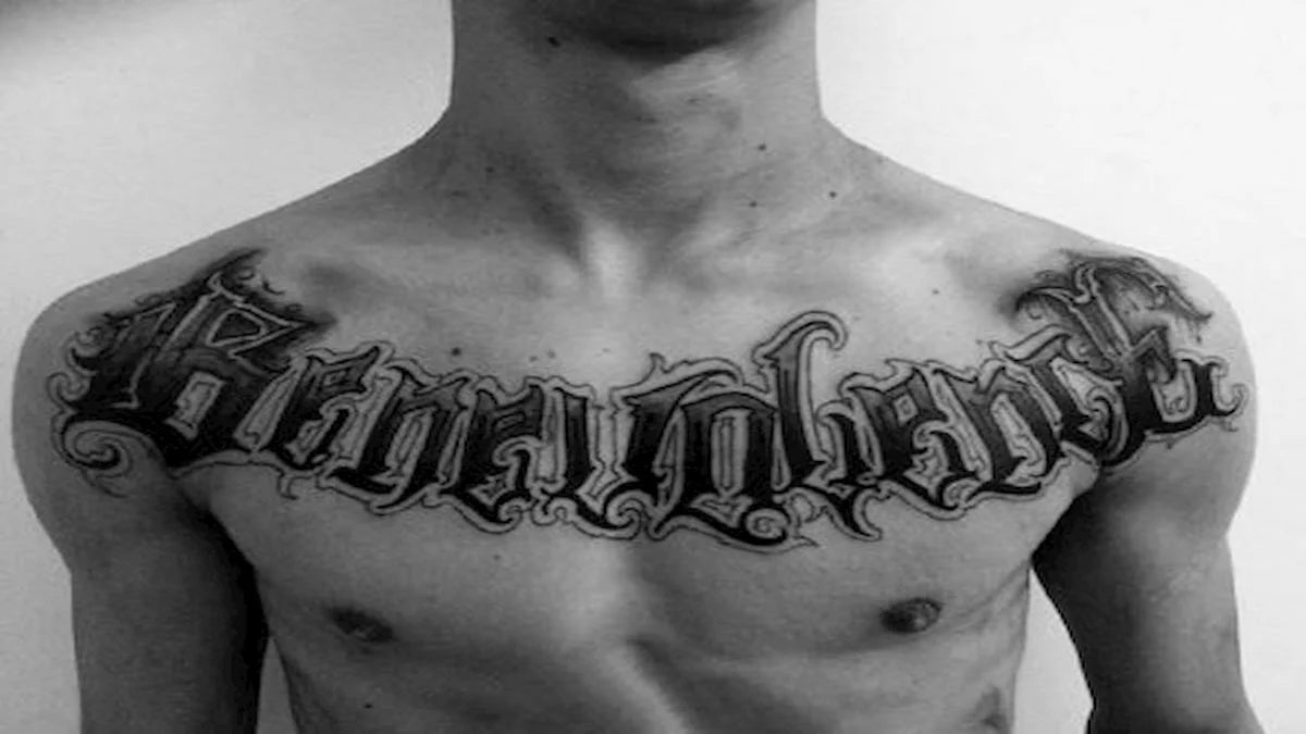 traditional tattoo fonts for men