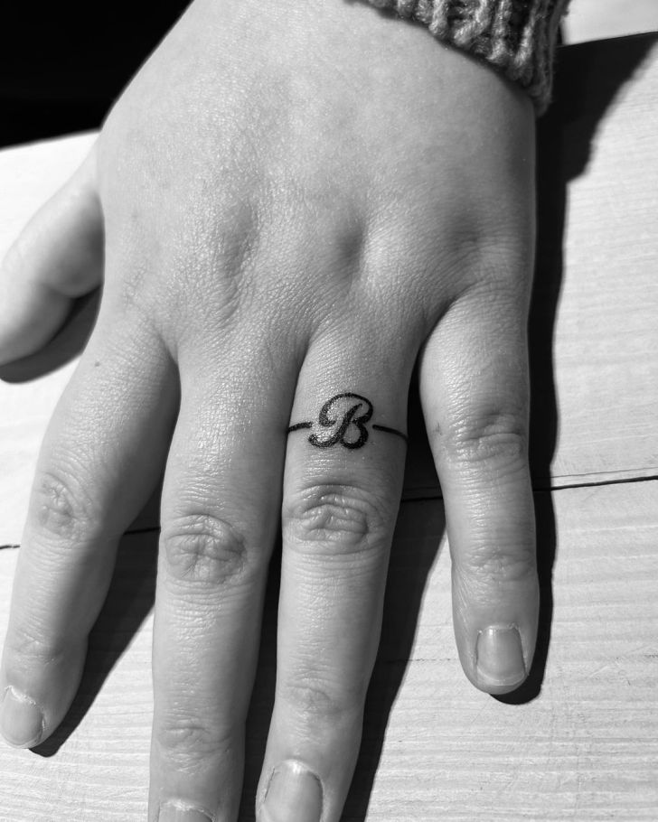 traditional wedding ring tattoos for men