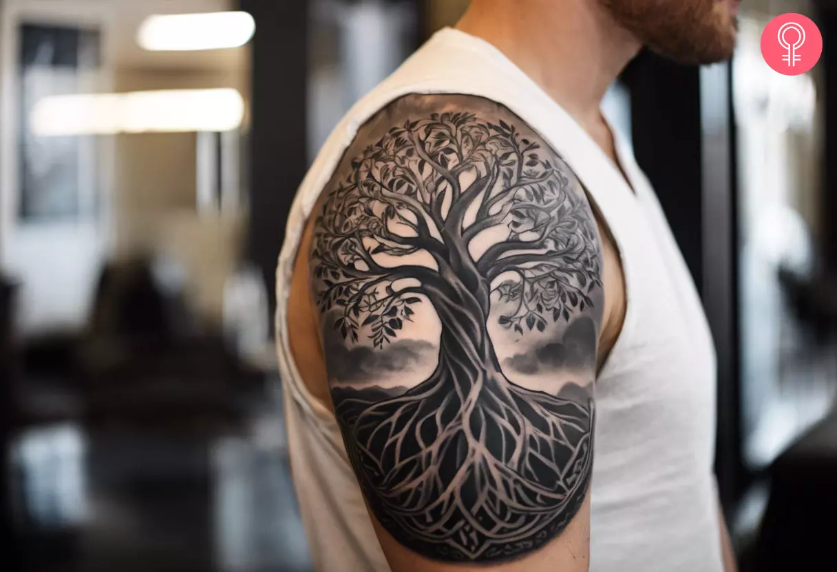 tree of life tattoos for men symbolism